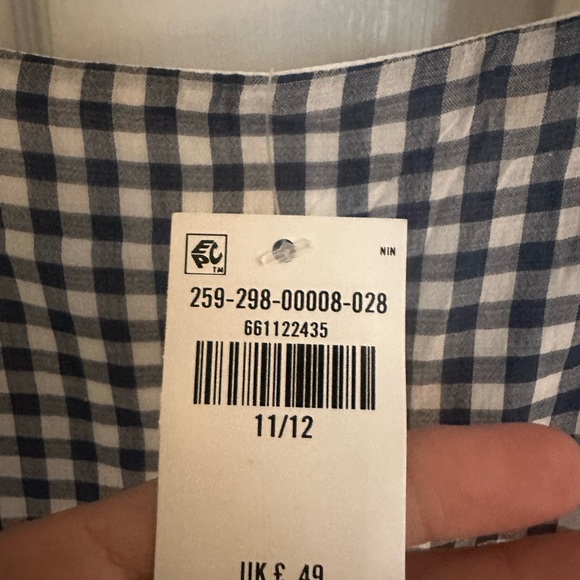 Abercrombie Kids Blue and White Tiered Maxi Dress - Picture 4 of 8